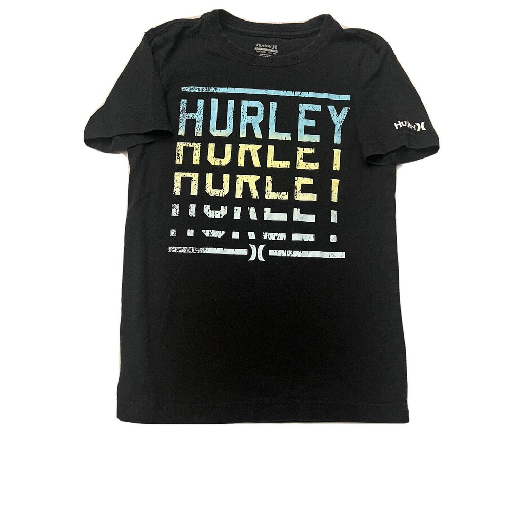 Hurley T-Shirt Boys Youth Size Medium Short Sleeve Spell Out Logo